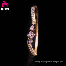 Gold Plated Zirconia Bangle High Fashion Bangles for Women